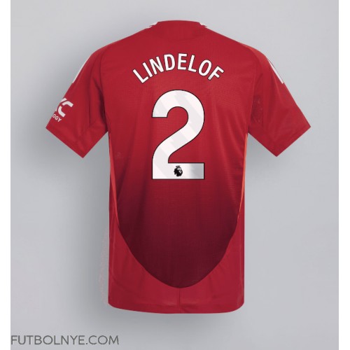 Camiseta Manchester United Victor Lindelof #2 Primera Equipación 2024-25 manga corta